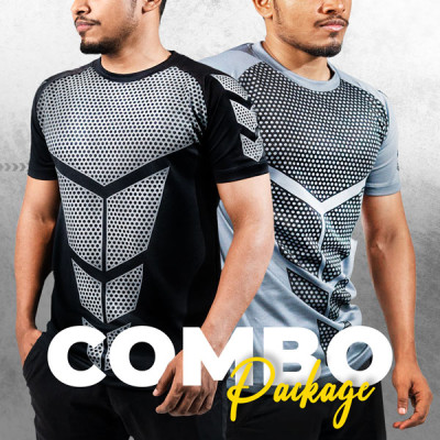 Daarkak special Mesh T-shirt New Design - Bundle of Two