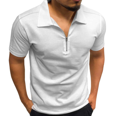 Daarkak special Zipper Polo - White